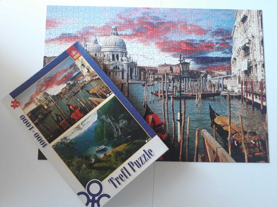 Puzzle Trefl 1000 + 1000 el. Wenecja/ Norwegia