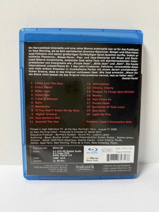 Jose Feliciano Band - New Morning The Paris Concert Koncert na Blu-ray