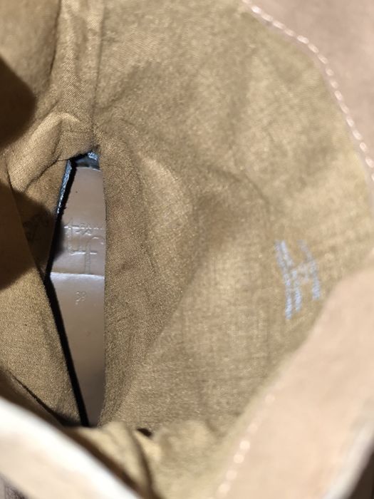 Brązowe zamszowe kozaki botki Zara 39