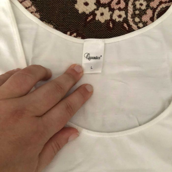 camisa interior cor branco T: L