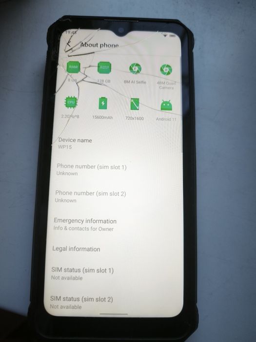 Oukitel WP15 8/128 ГБ