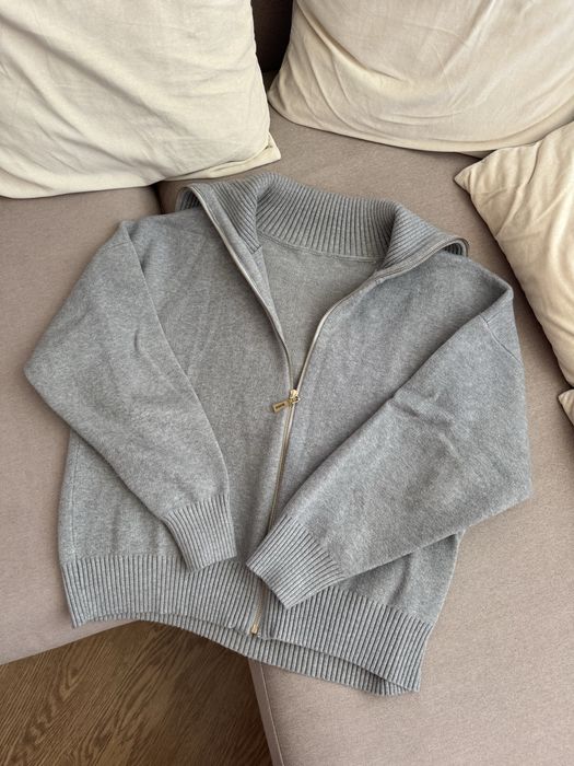 Сіра кофта на молнії, S