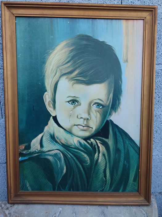 Quadro "menino da lágrima "