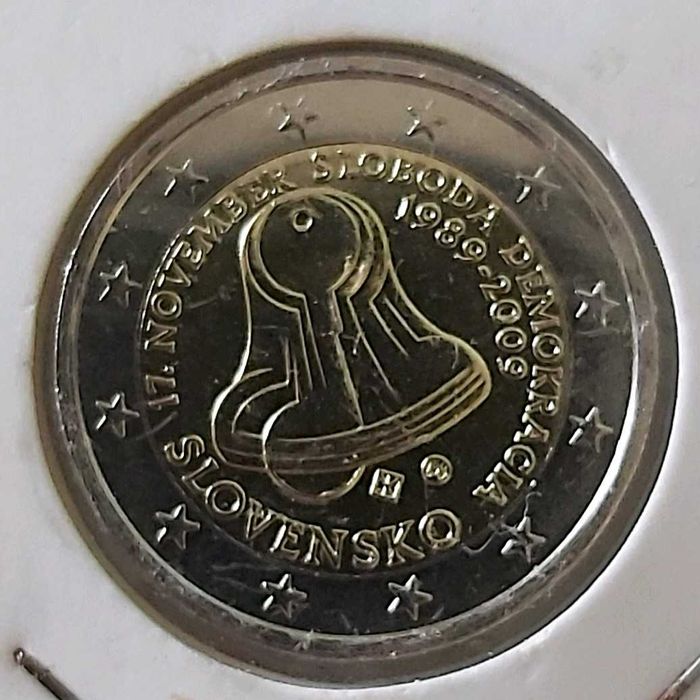 2 Euros de 2009 da Eslováquia, 20. anos  da Revolução Veludo