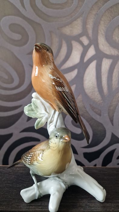 Karl ENS figurka ptaszki z porcelany