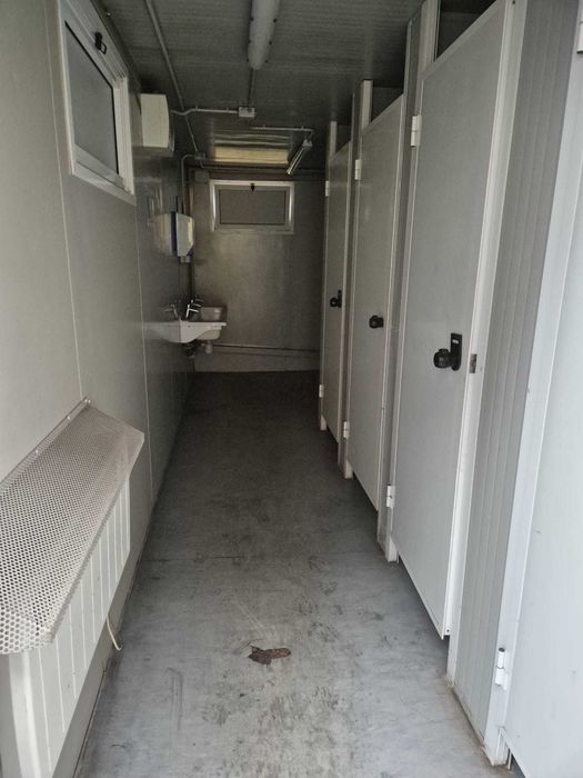 Kontenery zaplecze budowy socjalne sanitarne prysznice wc kuchnia