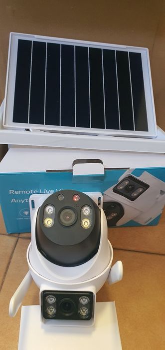 Câmara vigilância exterior solar