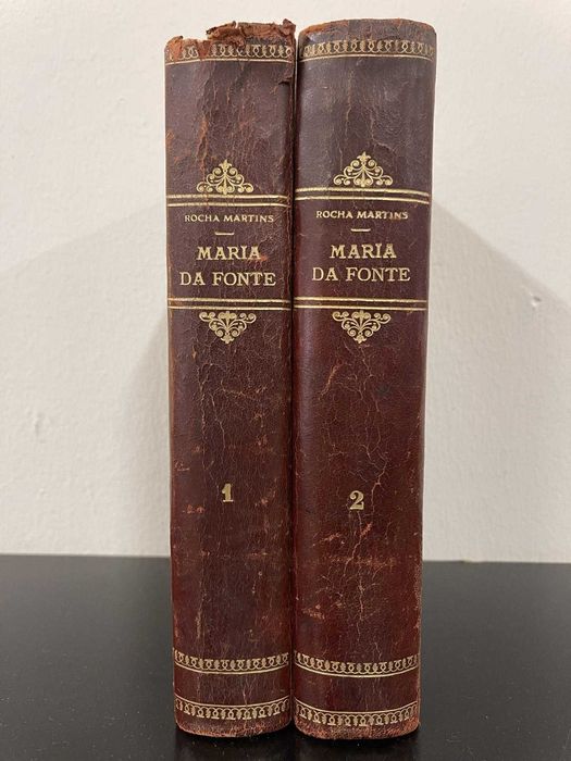 Maria da Fonte – Rocha Martins – 2 Volumes Antigos com 106 Gravuras.