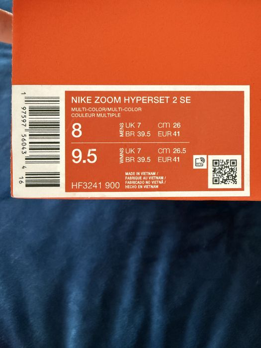 Кросівки Nike Hyperset 2 відмінної якості, не підійшли за розміром