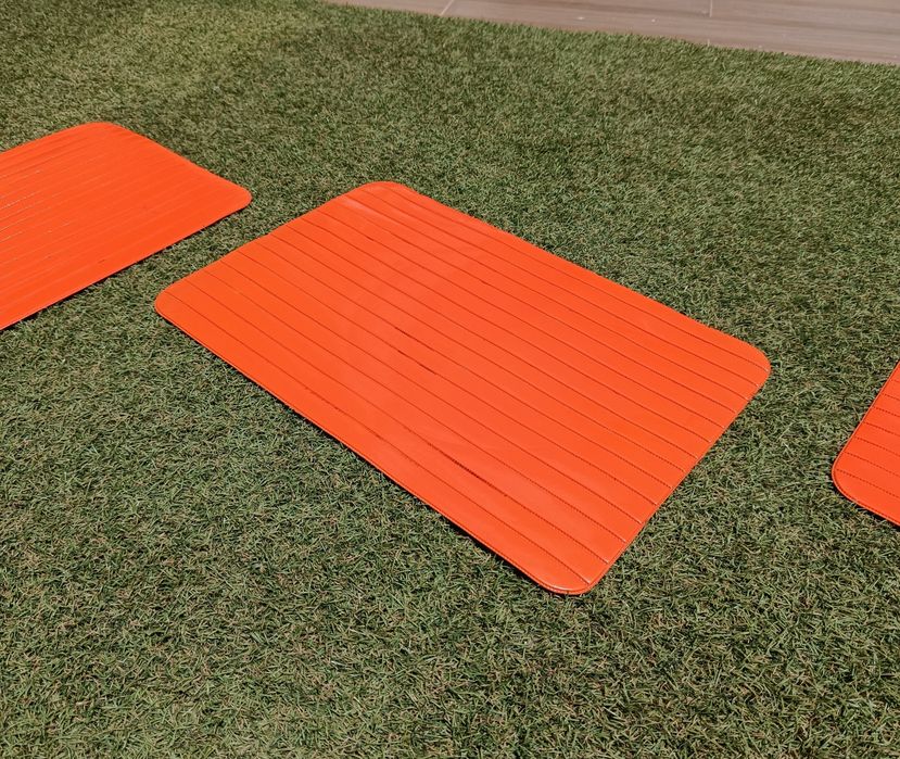 Conjunto 3 Individuais Laranja | Set of 3 Orange Placemats