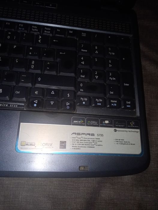 Portátil ACER para peças