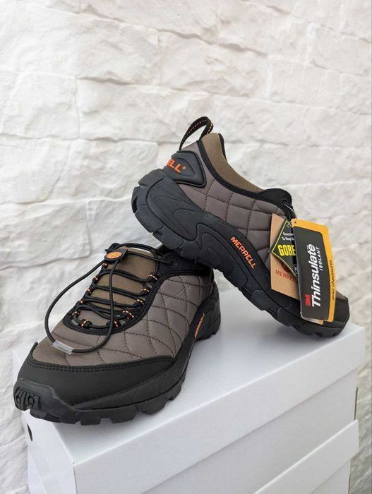 Зимові Чоловічі Кросівки Merrell Moc Brown Haki (Флис) 44