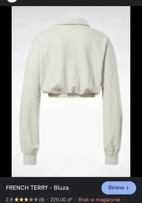 Oversize top reebok couture kors karl voga mania chaos la milla tommy