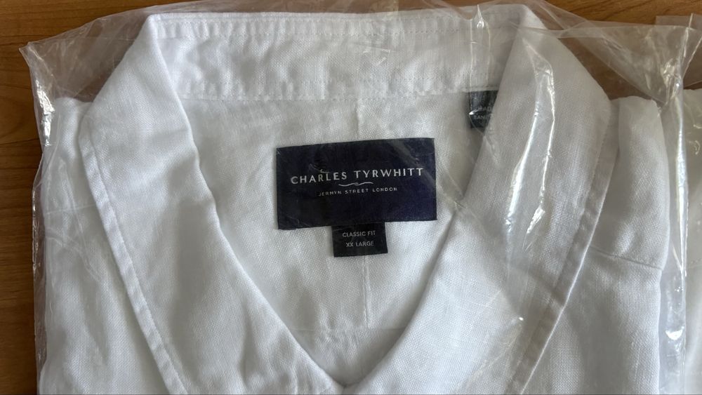 Чоловіча нова лляна сорочка Charles Tyrwhitt