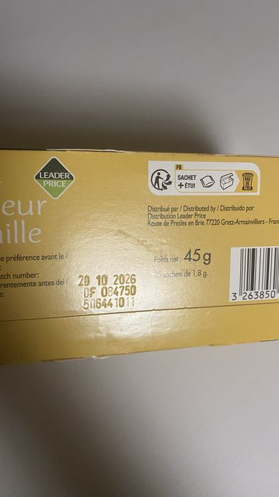 Herbata waniliowa saveur vanille w torebkach