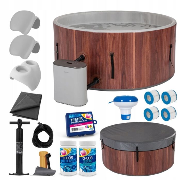 Nowe jacuzzi ogrodowe SPA dmuchane