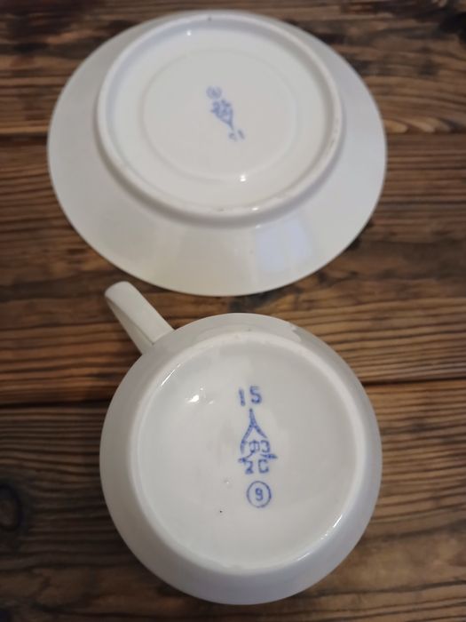 Пара чайна стара Городниця чашка блюдце Баранівка Полонне  сервіз