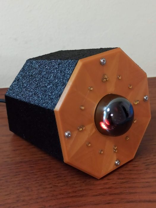 Декоративные часы на декатроне А101. Настільний годинник на декатроні.