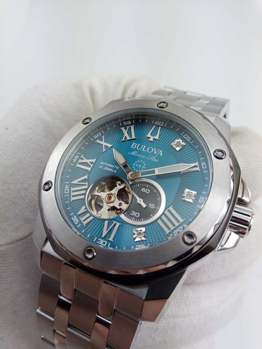 Часы с бриллиантовыми метками BULOVA 98D184 механика, автоподзавод