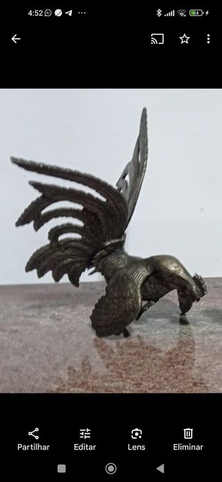 Galos de luta em metal