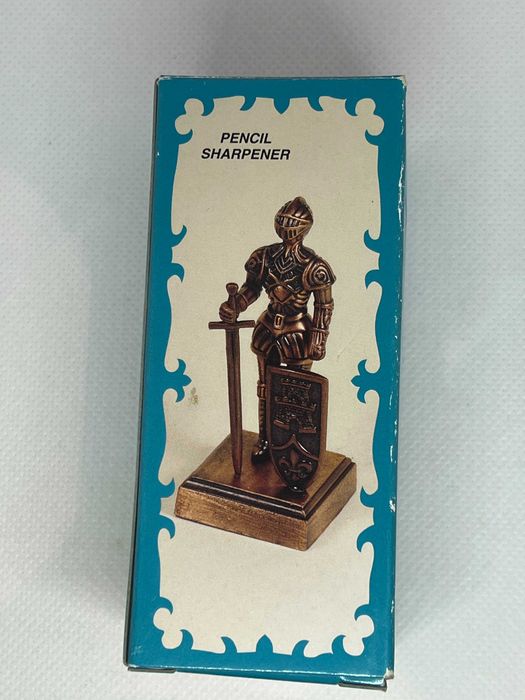 Afia lápis cavaleiro estilo vintage como novo na caixa