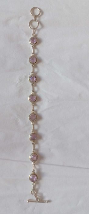 Conjunto em vidro cristal cor-de-rosa