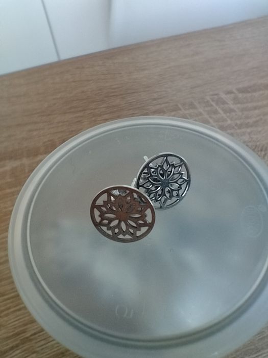 Kolczyki srebro mandala