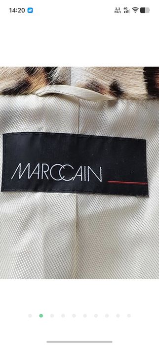 Шубка натуральна Marc Cain з натурального хутра тигровий принт демісезонна   куртка  хутряна