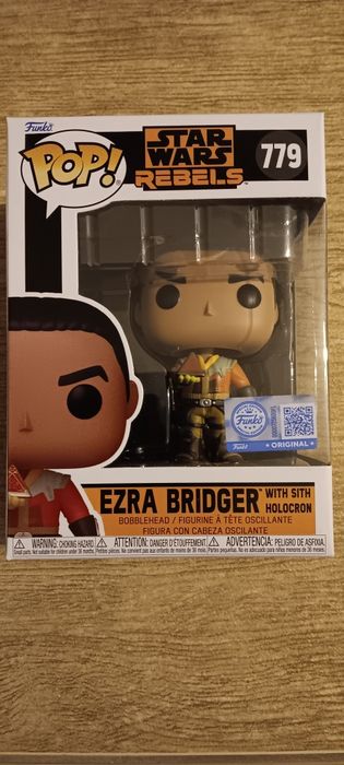 Figurka Funko Pop Star Wars Ezra Bridger with Sith Holocron #779