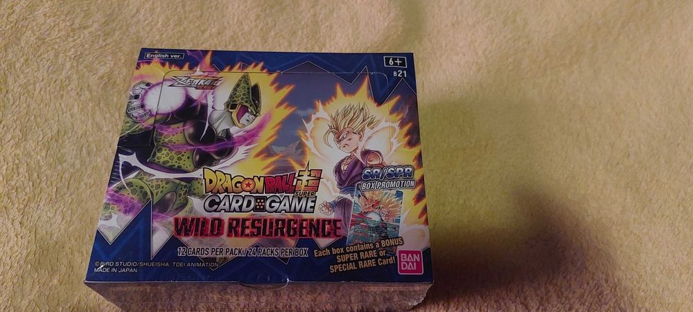 Dragon ball super card game wild resurgence box