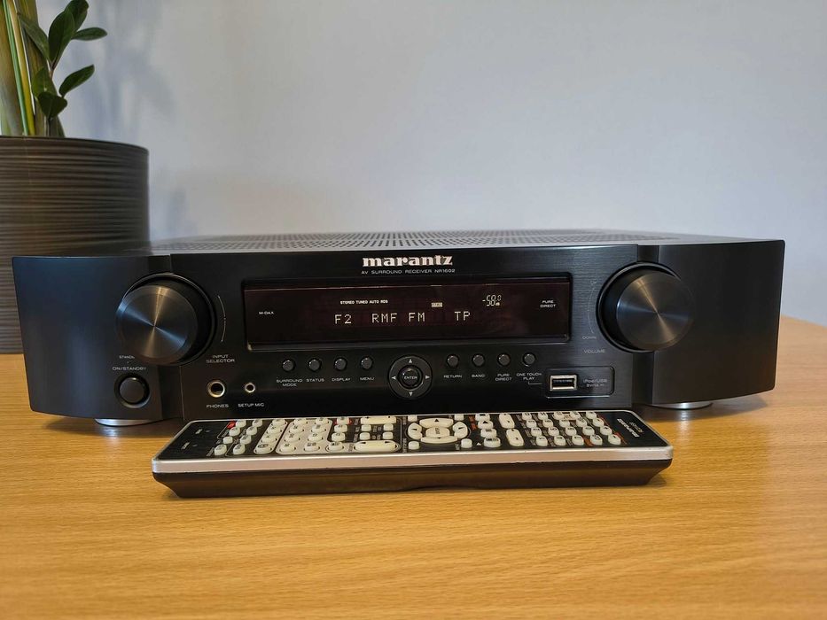 Amplituner Marantz NR1602 Stan Idealny ! HDMI ARC Optyk USB Pilot ! NET Coaxial