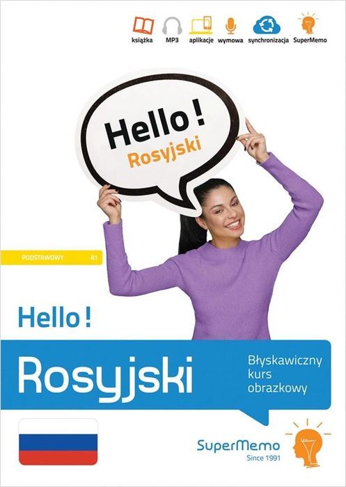 Hello! Rosyjski. Błyskawiczny kurs obrazkowy A1 SuperMemo World