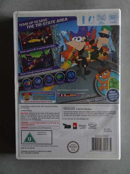 Jogo WII - Phineas and Ferb Across 2nd Dimension