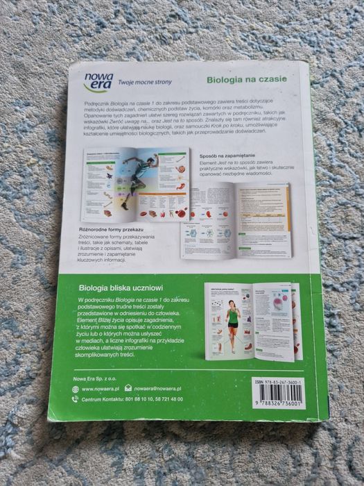 Biologia na czasie 1, podręcznik, zakres podstawowy