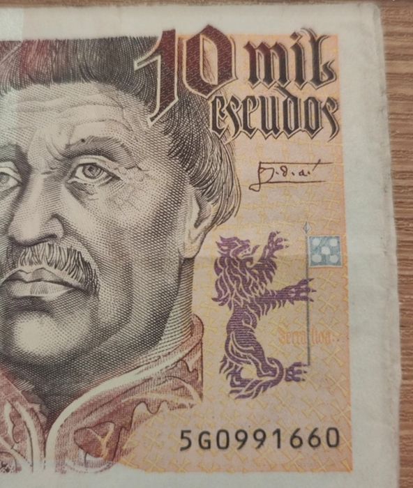 Nota de coleção 10 000 escudos em perfeitas condições