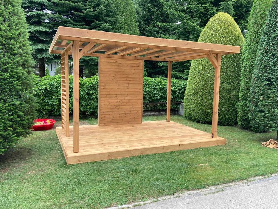 drewniana ALTANA PERGOLA ogrodowa nowoczesna taras - ***MONTAŻ GRATIS***