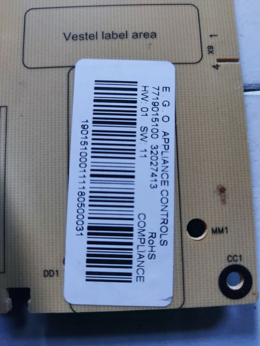 Placa máquina de lavar orima