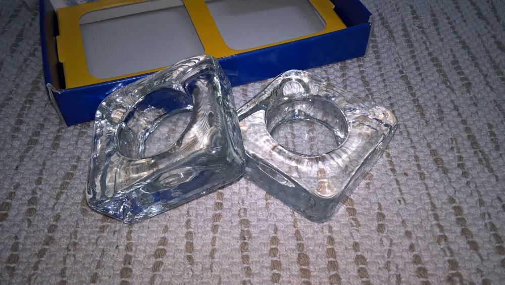 Suporte para velas em vidro - novo nunca usado