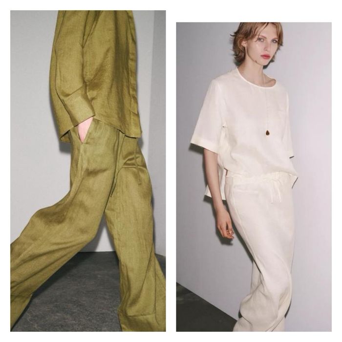 Костюм zara льон новий S M