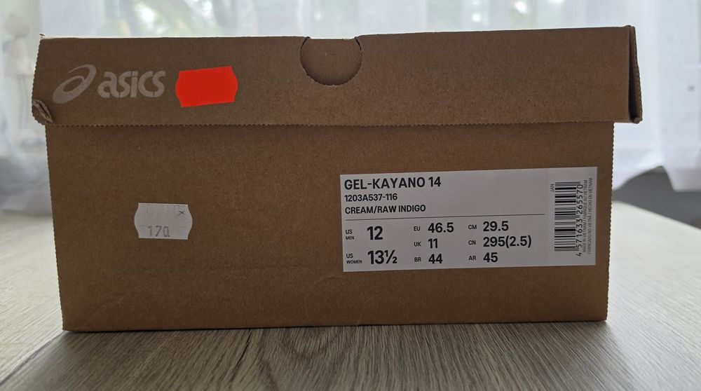 Asics GEL-Kayano 14 Cream/Raw Indigo