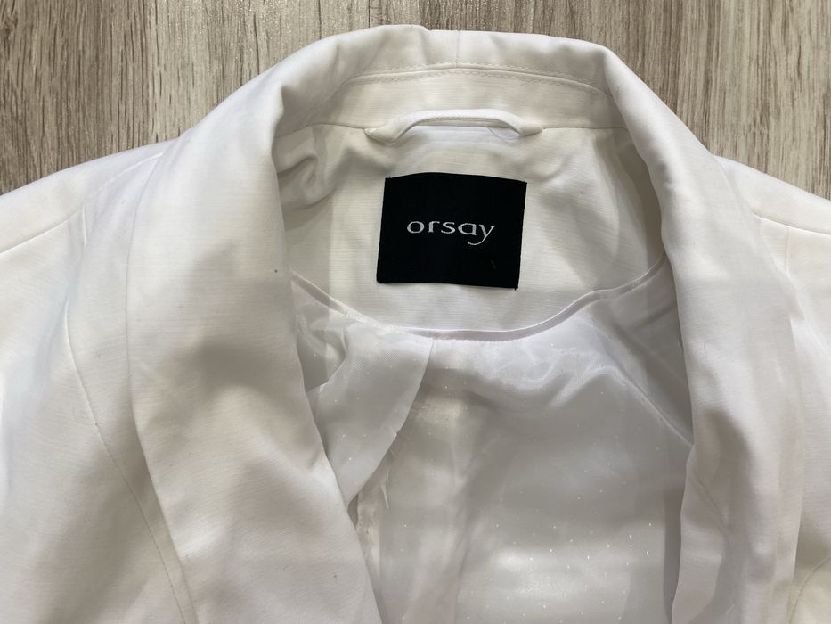 Śmietankowy żakiet Orsay s-m kremowy biały