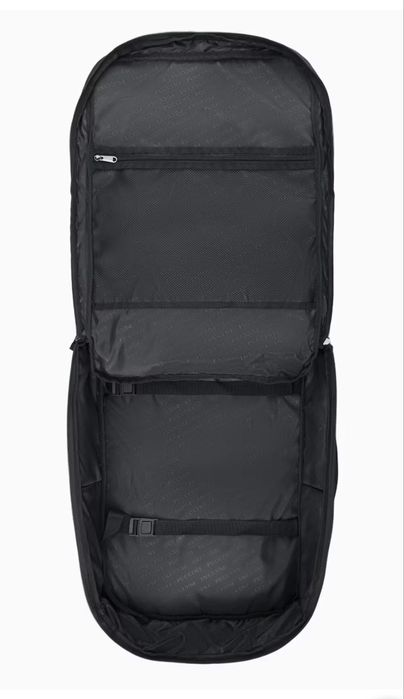 PUCCINI duży plecak podróżny  kabinowy do samolotu czarny 55x37x20cm