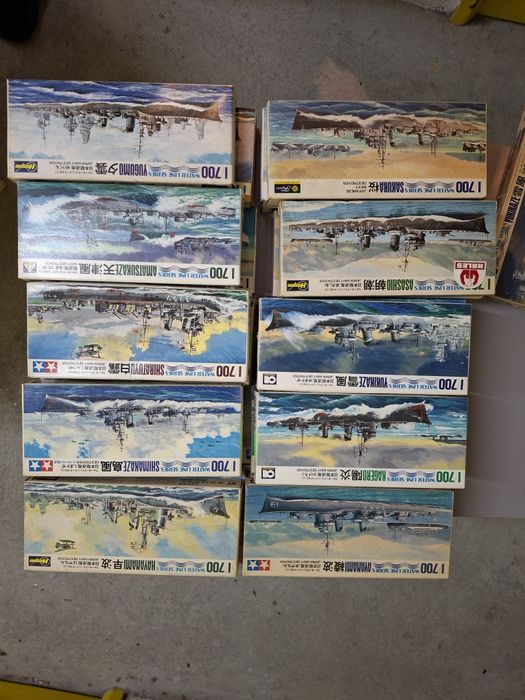 Kits vintage novos navios guerra segunda guerra mundial tamiya fujimi etc