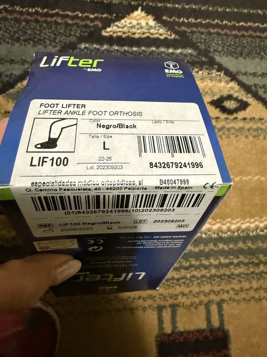 Orteza podciąg na opadają stopę EMO LIFTER LIF100