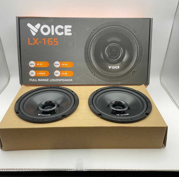 Динаміки 16.5 см широкосмугова автоакустика voice 120 ват