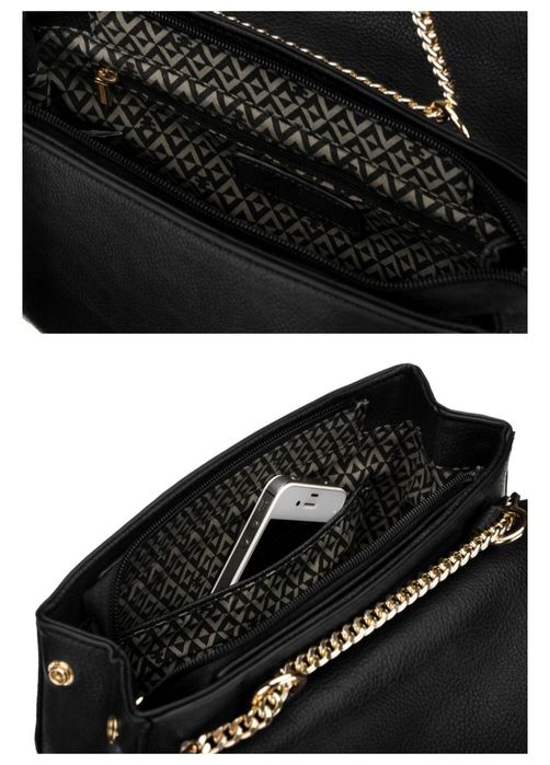 Nowa torebka damska Lulu Castagnette, listonoszka eko czarna