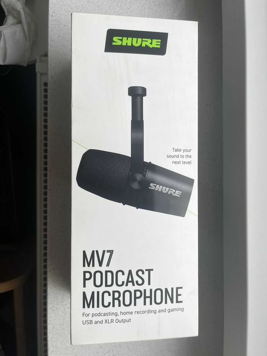 Mikrofon Shure MV7 + Statyw do biurka Mozos gratis