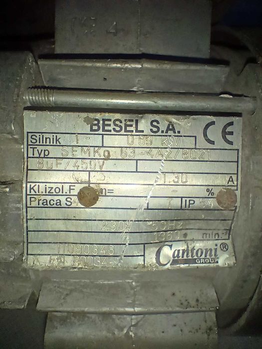 Przedkłada kątowa motoreduktor besel 40obr/min