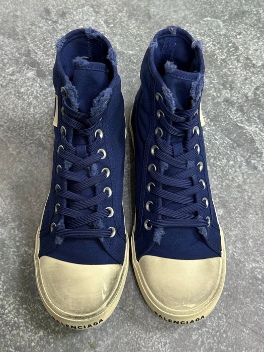 Кеди Balenciaga Paris shoes blue кросівки кроссовки сині 44 43 42 41