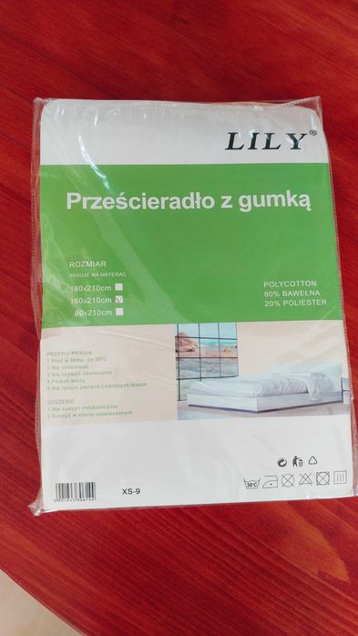 Prześcieradło z gumką 160x210